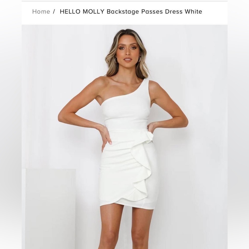 Hello Molly Backstage Passes Dress White